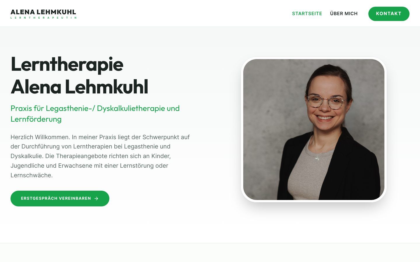Screenshot lerntherapie-alenalehmkuhl.de