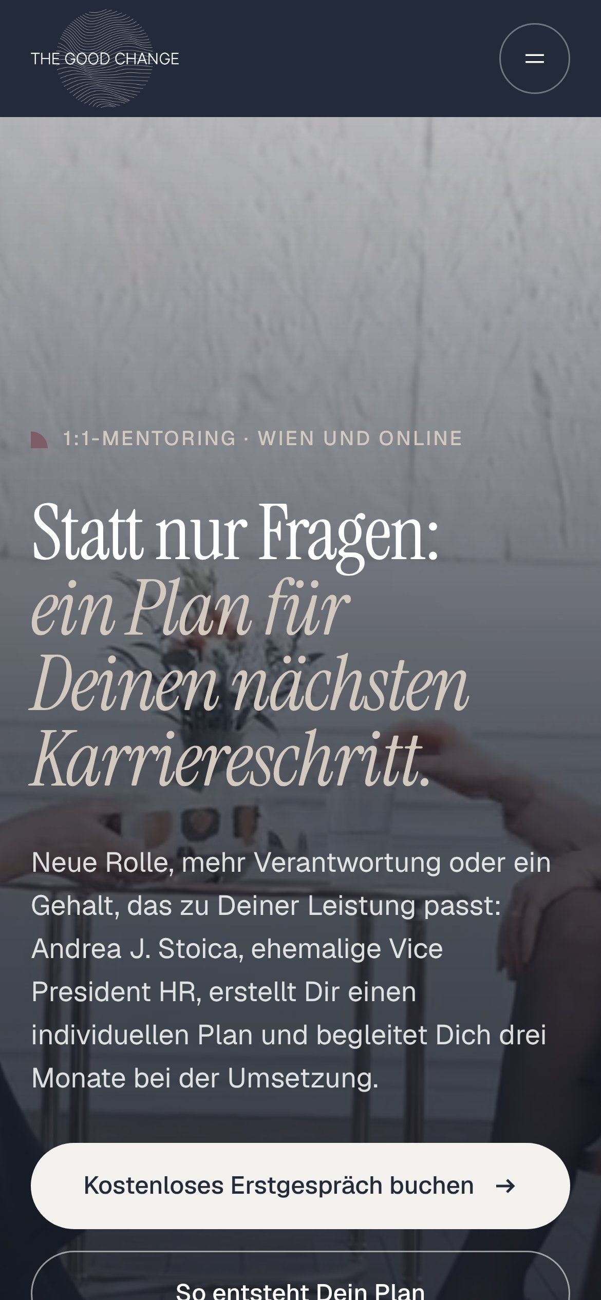 Screenshot redesign-section-studio.andrea-stoica-webseite-2026.pages.dev auf dem Handy